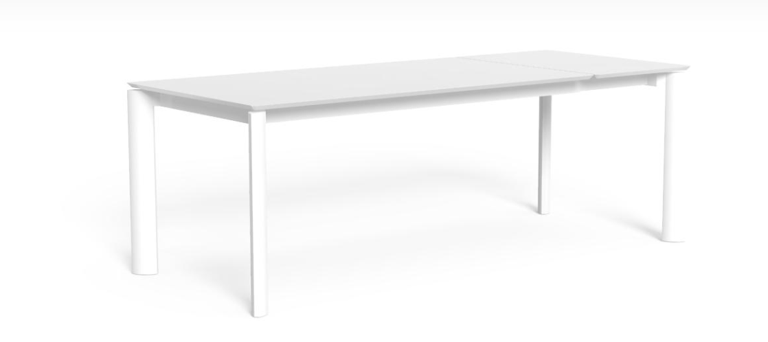 MILO EXTENDING ALU DINING TABLE 16/215X95 MLOTPALU16