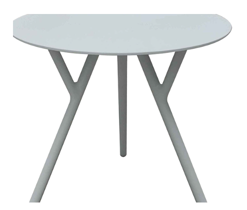 DJ Side Table Light Grey High